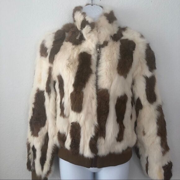 WILSON’S LEATHER FUR JACKET BOMBER - Picture 3 of 8